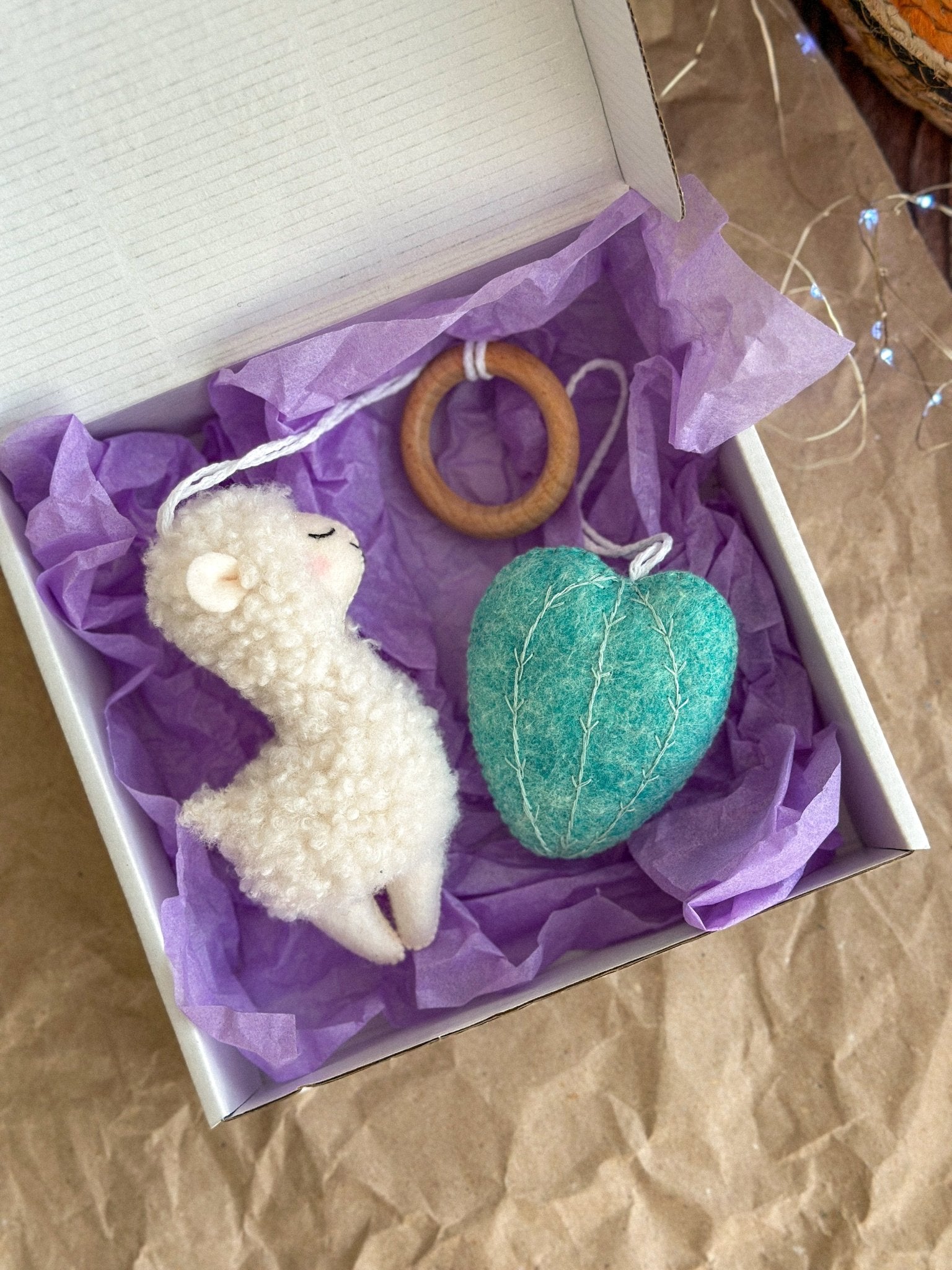 Lama And Cactus Ornament - WoollyFox